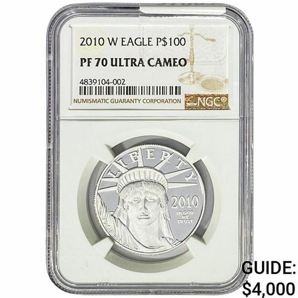 2010-W 1oz Platinum $100 Eagle NGC PF70 UC