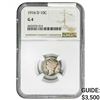 Image 1 : 1916-D Mercury Silver Dime NGC G4