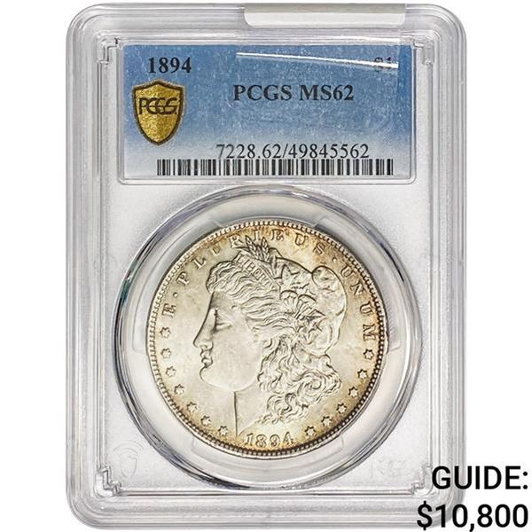 1894 Morgan Silver Dollar PCGS MS62