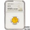 1875-S $2.50 Gold Quarter Eagle NGC AU55