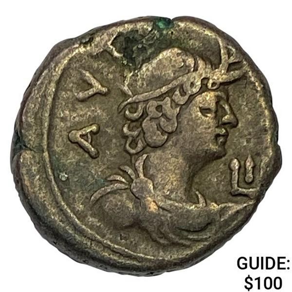 Nero 54-68 AD BI Tetradrachm Alexandria NEARLY UNCIRCULATED