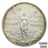 Image 1 : 1921Mo Mexico Silver 2 Pesos CLOSELY UNCIRCULATED