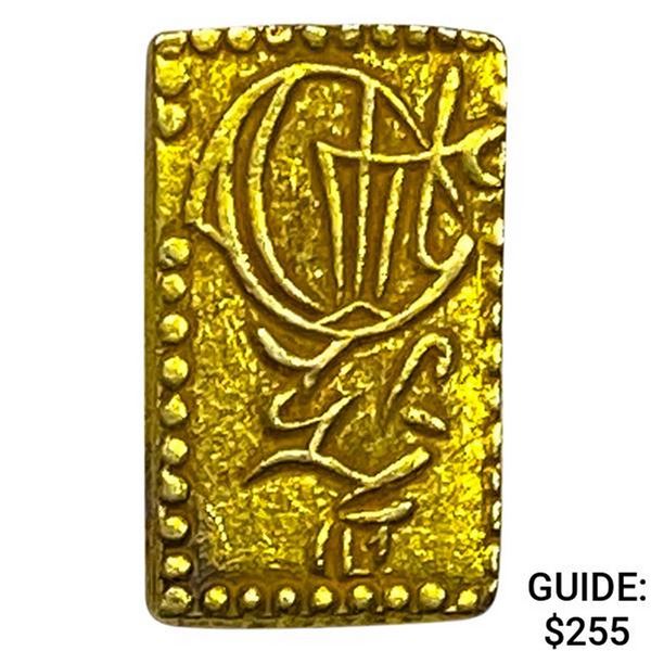 Meiji Era Japan c. 1868 Gold 2 Bu NEARLY UNCIRCULATED