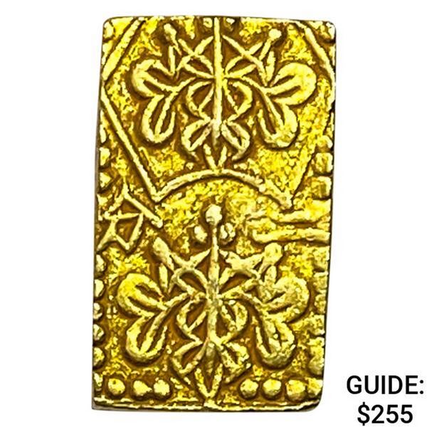 Meiji Era Japan c. 1868 Gold 2 Bu NEARLY UNCIRCULATED