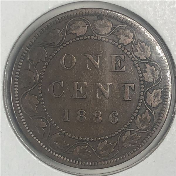 Canadian Large Cent 1886 VF