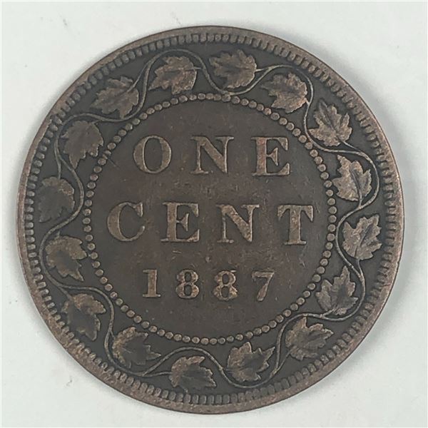 Canadian Large Cent 1887 EF