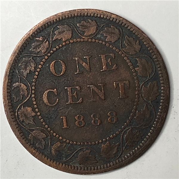 Canadian Large Cent 1888 EF+