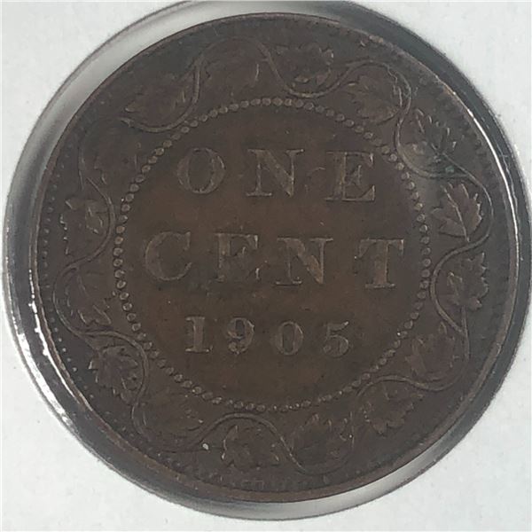 Canadian Large Cent 1905 VF