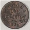 Image 1 : Canadian Small  Cent 1932 UNC Trace Red