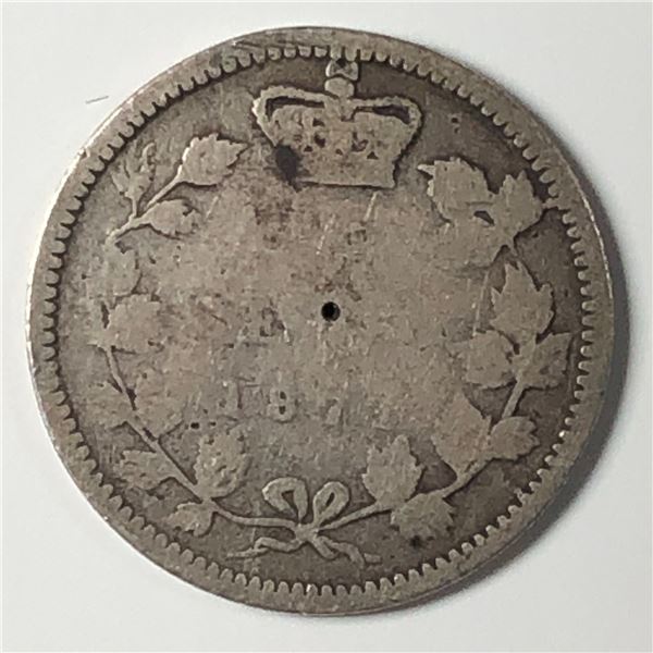 Canadian .10 Cent Dime 1871