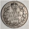 Image 2 : Canadian .10 Cent Dime 1936 Bar F+