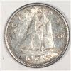 Image 1 : Canadian .10 Cent Dime 1958