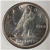 Image 1 : Canadian .10 Cent Dime 1960 BU