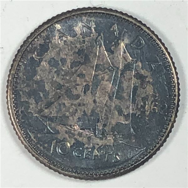 Canadian .10 Cent Dime 1962