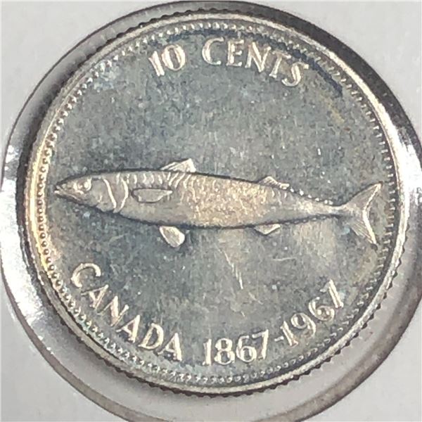 Canadian .10 Cent Dime 1967