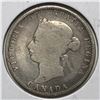 Image 2 : 1874 Queen Victoria 25 Cents vg