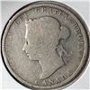 Image 2 : 1883 Queen Victoria 25 Cents