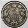 Image 1 : 1888 Queen Victoria 25 Cents