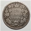 Image 1 : 1901 Queen Victoria 25 Cents VG