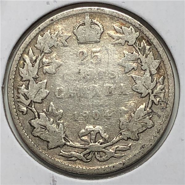 1904 King George V 25 Cents