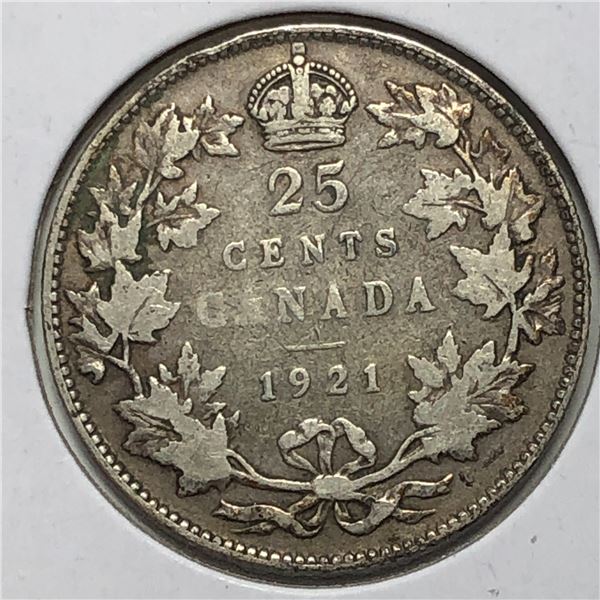 1921 King George V 25 Cents