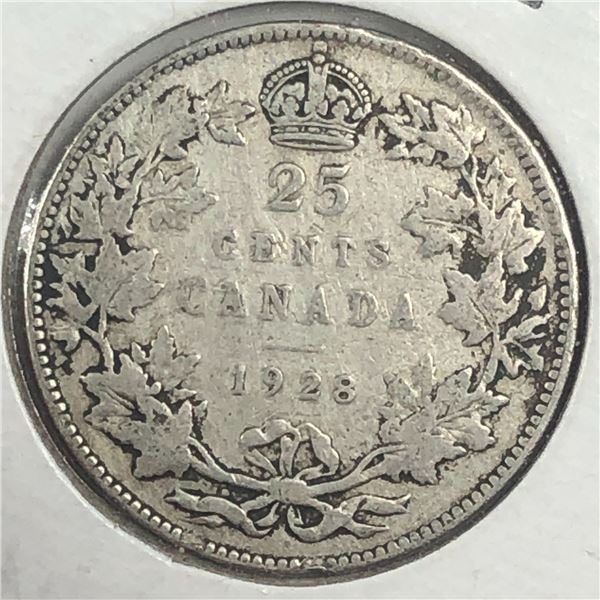 1928 King George V 25 Cents