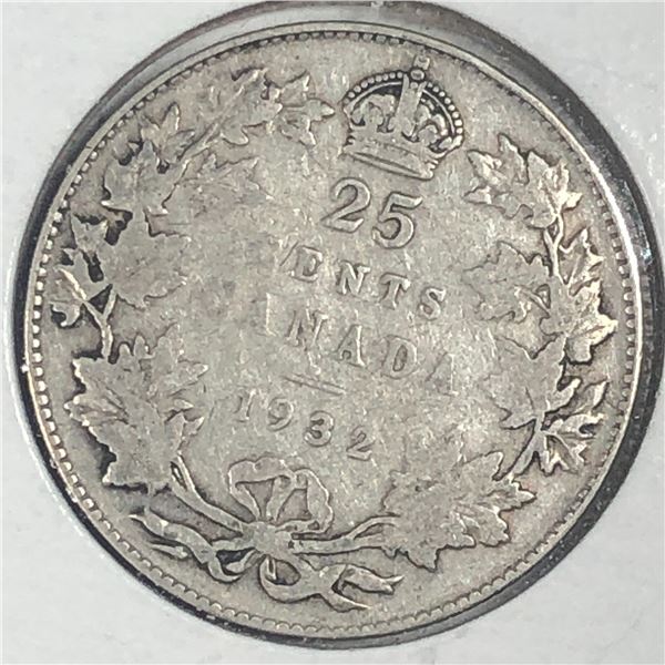1932 King George V 25 Cents
