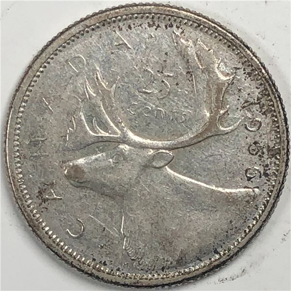 1956 Queen Elizabeth 25 Cents  AU