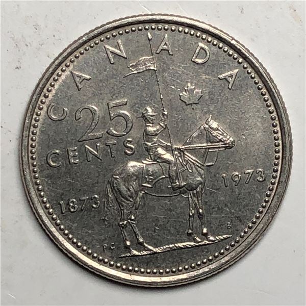 1973 Queen Elizabeth 25 Cents Large Bust
