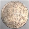 Image 1 : 1901 Queen Victoria 50 Cents  G++