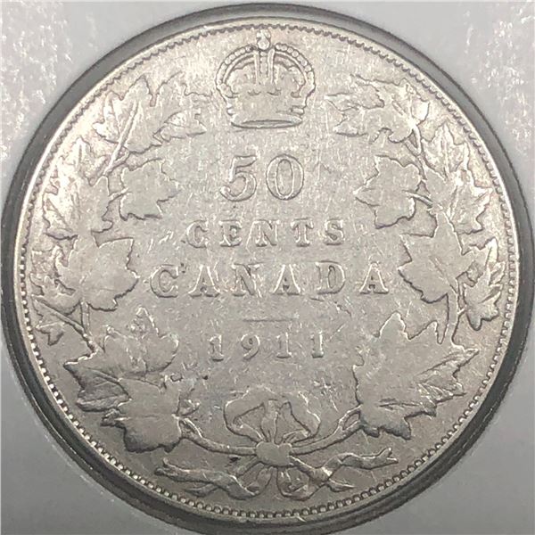 1911 King George V 50 Cents