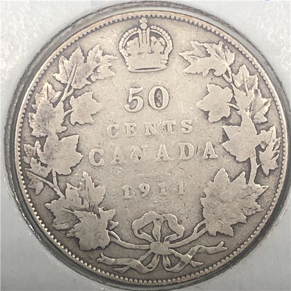 1911 King George V 50 Cents