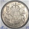 Image 1 : 1947 Curved Right King George VI 50 Cents AU+
