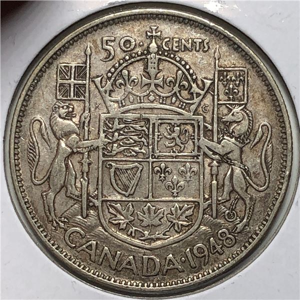 1948 King George VI 50 Cents Key Date