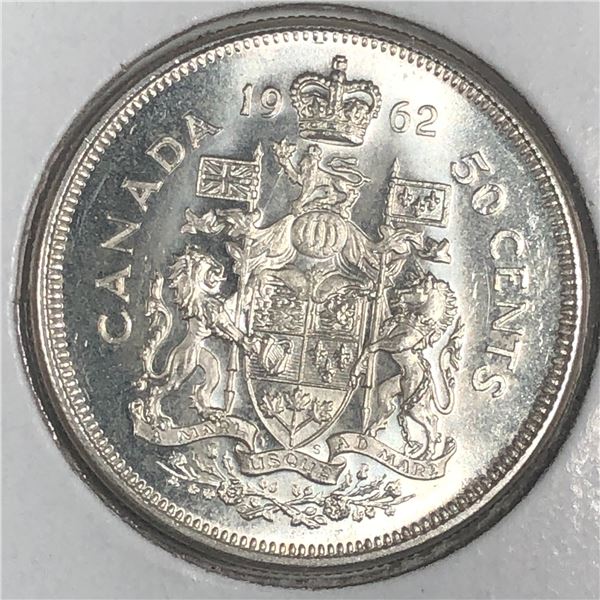 1962 Queen Elizabeth 50 Cents