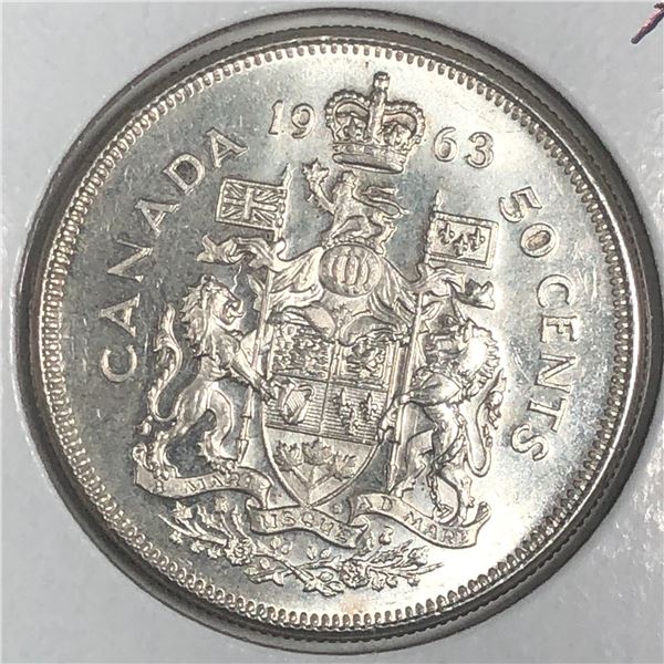 1963 Queen Elizabeth 50 Cents