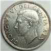 Image 2 : 1949 King George VI Canadian Silver Dollar UNC