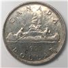 Image 1 : 1951 King George VI Canadian Silver Dollar UNC