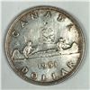 Image 1 : 1951 King George VI Canadian Silver Dollar UNC