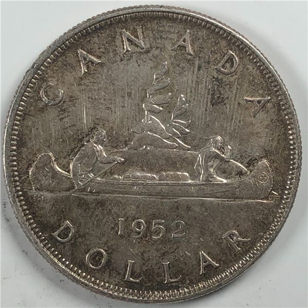 1952 King George VI Canadian Silver Dollar FWL