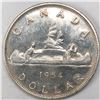 Image 1 : 1954 FWL Queen Elizabeth II Canadian Silver Dollar