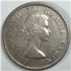 Image 2 : 1955 Queen Elizabeth II Canadian Silver Dollar AU++ ARN No Die Break