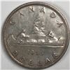 Image 1 : 1955 Queen Elizabeth II Canadian Silver Dollar