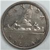 Image 1 : 1955 Queen Elizabeth II Canadian Silver Dollar