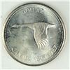 Image 1 : 1967 Queen Elizabeth II Canadian Silver Dollar UNC
