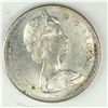 Image 2 : 1967 Queen Elizabeth II Canadian Silver Dollar UNC