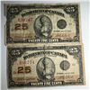 2X-1923 25 Cent Shinplaster DC-24c Letter D Campbell/Clark