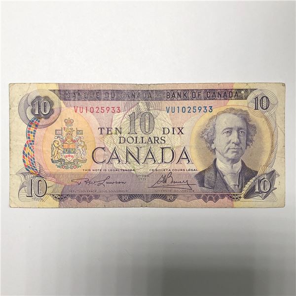 1-1971 10 Dollar Bill