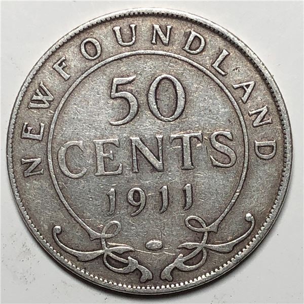 Newfoundland .50 cents 1911