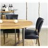 Image 2 : Black Luther Dining Chair, Continental Collection - Dimensions: 20.5 x 24.5 x 35. Retail price: $490